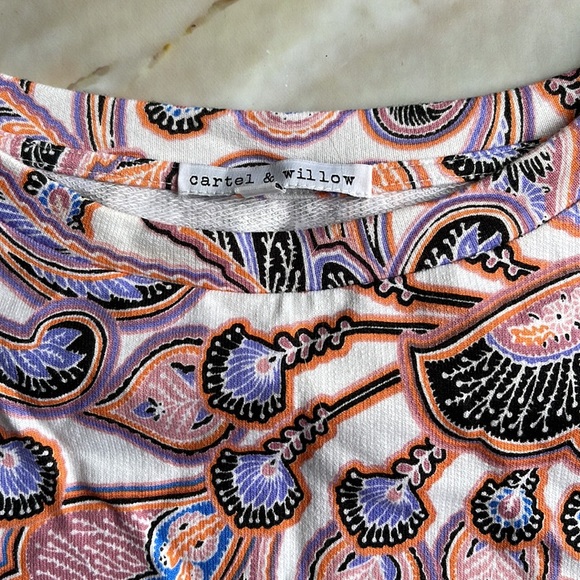CARTEL & WILLOW | Willa Sweat in paisley boho print - Picture 7 of 12